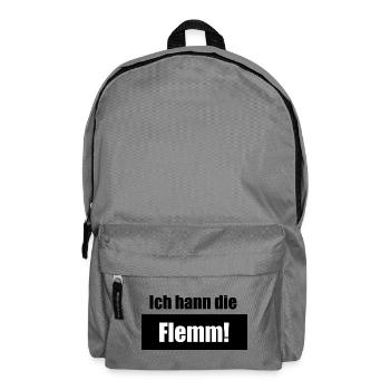  Saarländisch Dialekt T-shirt Saarland - Rucksack - Mittelgrau - Vorne