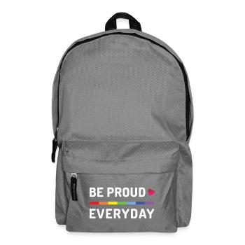 LGBT Pride Month - Sei jeden Tag stolz - Rucksack - Mittelgrau - Vorne