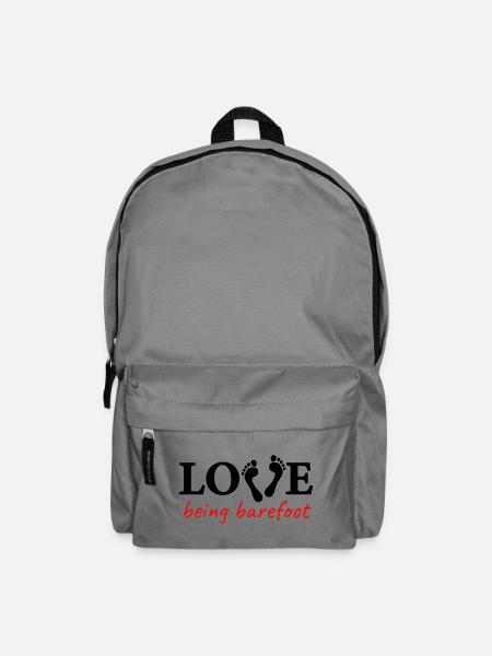 love being barefoot Version 2 - love to be barefoot - Backpack - elephant grey