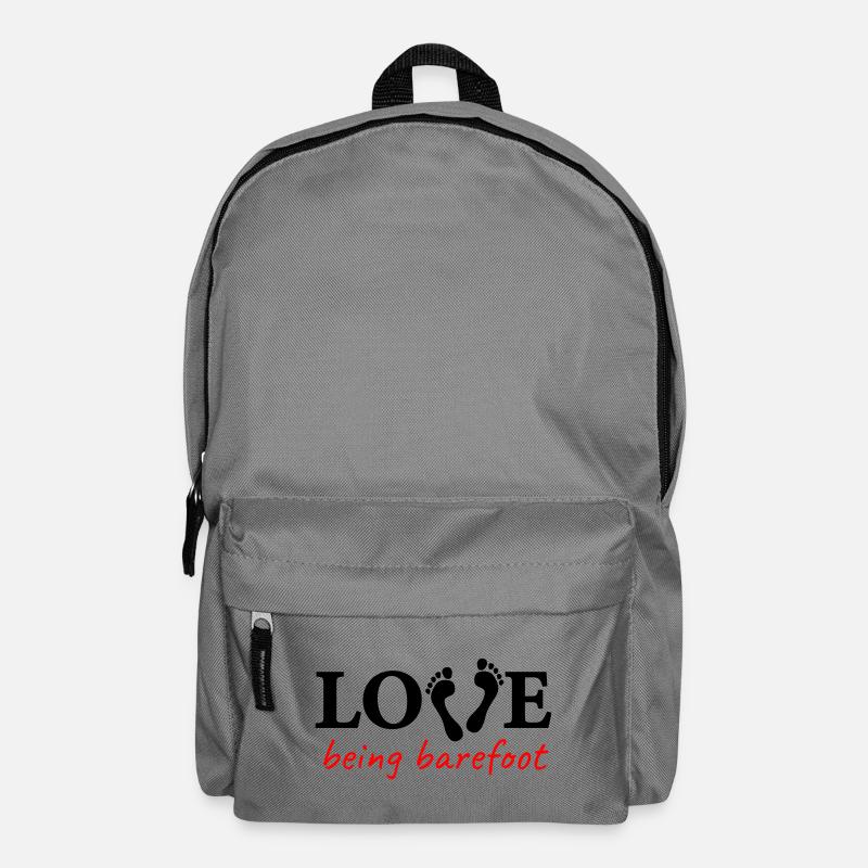 love being barefoot Version 2 - love to be barefoot - Backpack - elephant grey