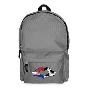 Croatia Football Flag Hands Heart Shape Used - Backpack - elephant grey - Front
