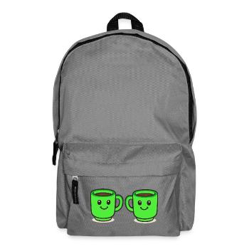 kaffeetasse-kaffee-2 - Rucksack - Mittelgrau - Vorne