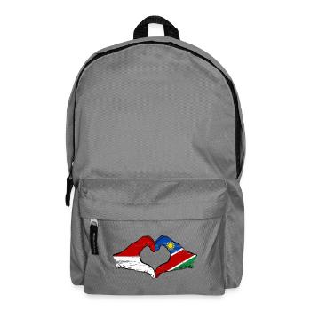 Mains en forme de cœur du drapeau de Nairobi d’Indonésie - Sac à dos - gris éléphant - Devant