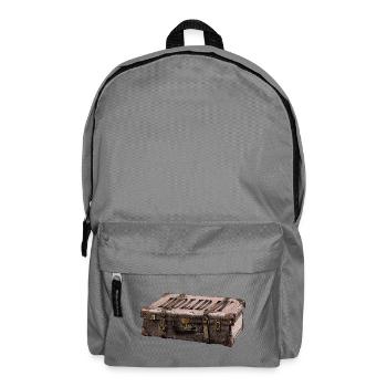 Valise d'aventure au design explorateur - Sac à dos - gris éléphant - Devant