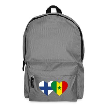 Finlande Sénégal Drapeau Coeur - Sac à dos - gris éléphant - Devant
