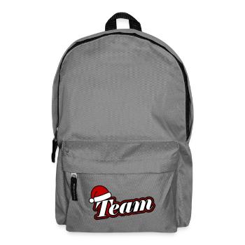 Christmas Team Santa Hat - Backpack - elephant grey - Front