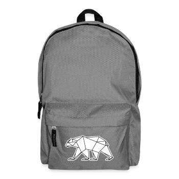 Polar Bär Polygon Eisbär Symbol - Rucksack - Mittelgrau - Vorne