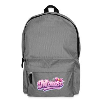 Mäusi Pink Logo with Bow - Backpack - elephant grey - Front