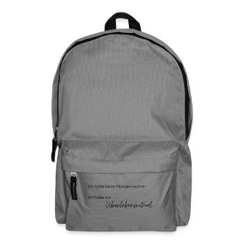 LIEBEVOLL Morgenroutine Meer - Rucksack - Mittelgrau - Vorne