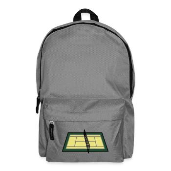 Tennis Court Court Net Geometric - Sac à dos - gris éléphant - Devant