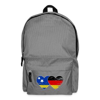 Cœur du drapeau de Curaçao Allemagne utilisé - Sac à dos - gris éléphant - Devant