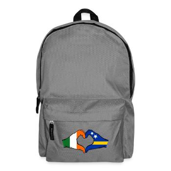Irlande Drapeau Curaçao Mains Forme de cœur - Sac à dos - gris éléphant - Devant