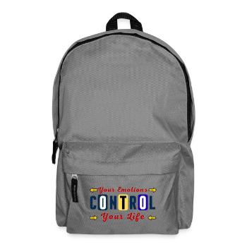 Émotions Contrôlent Votre Vie - Sac à dos - gris éléphant - Devant
