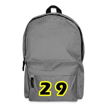 29 Symbole numérique - Sac à dos - gris éléphant - Devant