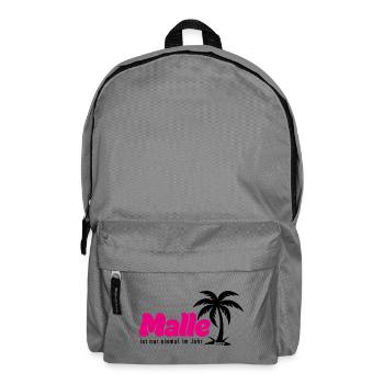 Malle ist nur einmal im Jahr 2027 – Mallorca Party - Rucksack - Mittelgrau - Vorne