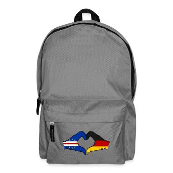 Mains du drapeau allemand du Cap-Vert en forme de cœur utilisées - Sac à dos - gris éléphant - Devant