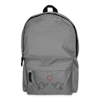 Vögel Verliebt - Rucksack - Mittelgrau - Vorne