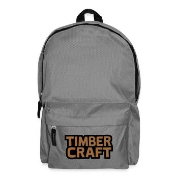 Timber Craft Schriftzug Logo - Rucksack - Mittelgrau - Vorne