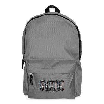 STATIC – No Progress | Retro pun - Backpack - elephant grey - Front