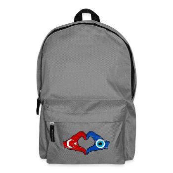 Nazar de Dinde Flagge_Hände forme de cœur utilisée - Sac à dos - gris éléphant - Devant