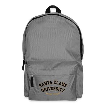 Santa Claus Universität Emblem - Rucksack - Mittelgrau - Vorne