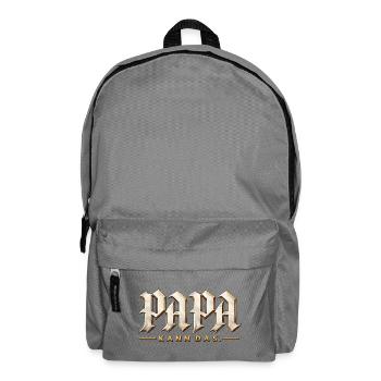 Papa kann das. Selbstbewusster Papa-Spruch - Rucksack - Mittelgrau - Vorne