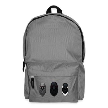 Die Dohle, die Krähe und die Elster - Rucksack - Mittelgrau - Vorne