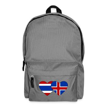 Thailand Island Flagge Herzform - Rucksack - Mittelgrau - Vorne