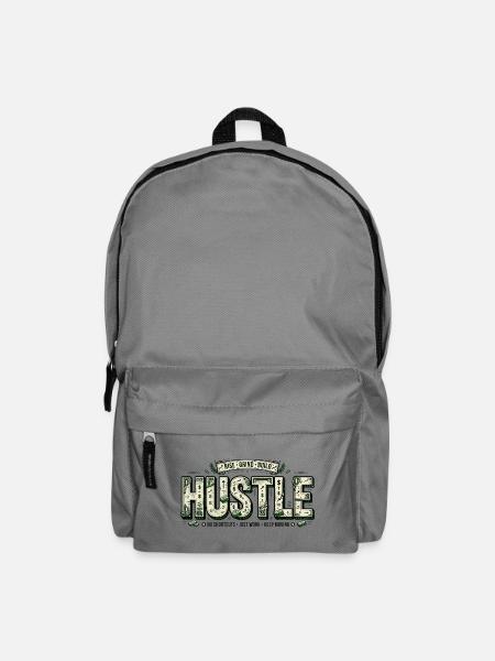 Hustle-Banknoten-Mosaik - Rucksack - Mittelgrau