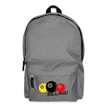 Billard - Rucksack - Mittelgrau - Vorne