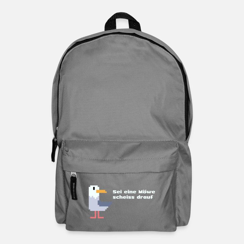 sei eine pixel Möwe - Rucksack - Mittelgrau
