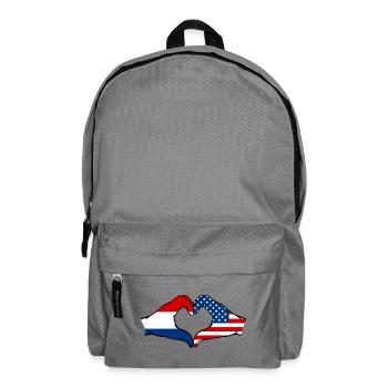 Holland USA heart shape with hands - Backpack - elephant grey - Front
