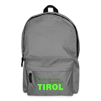 Therapie Tirol - Rucksack - Mittelgrau - Vorne