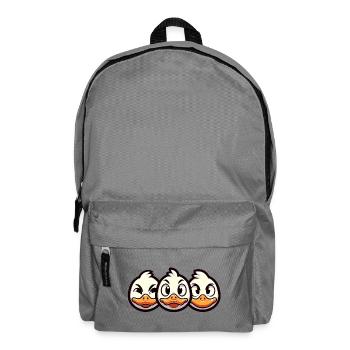 Chick Express Cartoon Design - Backpack - elephant grey - Front