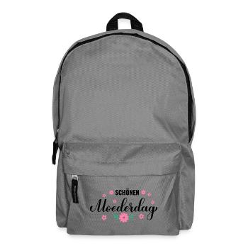 Blumenkranz in Pastellrosa - Rucksack - Mittelgrau - Vorne