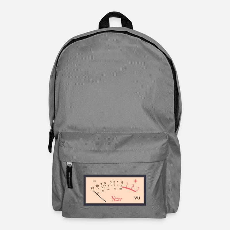 Conception de VU-mètre audio vintage - Sac à dos - gris éléphant