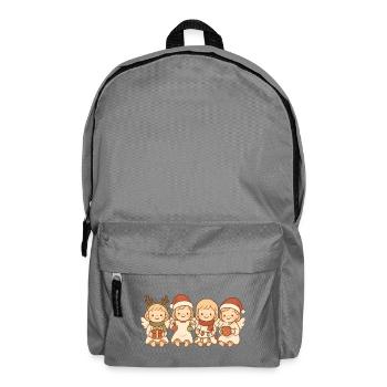 Engel für Kinder, Jungen und Mädchen, Weihnachtsen - Rucksack - Mittelgrau - Vorne