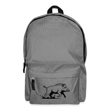 Vecteur nature de la course du sanglier sauvage - Sac à dos - gris éléphant - Devant