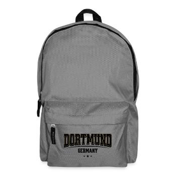 Dortmund Yellow Outline Wordmark - Backpack - elephant grey - Front