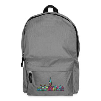 Nijmegen City Skyline Waal Bridge Line Art - Backpack - elephant grey - Front