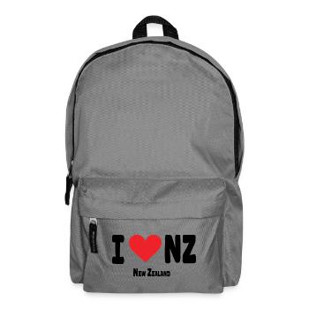 I Love NZ New Zealand Proud New Zealander - Backpack - elephant grey - Front