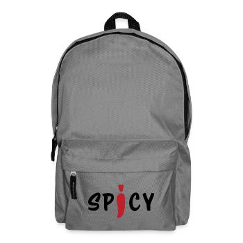 Spicy Chili Pepper Bold Minimal Food Design - Backpack - elephant grey - Front