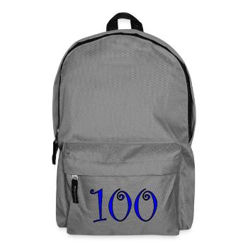 100. 100 ANS. 100e ANNIVERSAIRE. ANNIVERSAIRE 100  - Sac à dos - gris éléphant - Devant