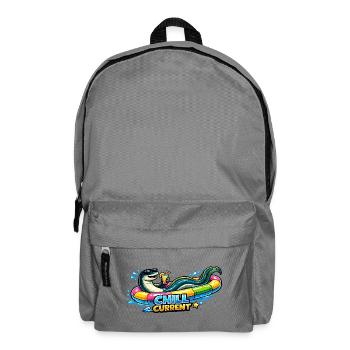 Chill Current Poolparty Illustration - Rucksack - Mittelgrau - Vorne