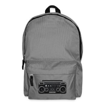 80s Boombox - Rucksack - Mittelgrau - Vorne