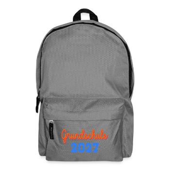 Einschulung Grundschule 2027 - Rucksack - Mittelgrau - Vorne