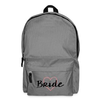 Bride Herz Junggesellenabschied Hochzeit - Rucksack - Mittelgrau - Vorne