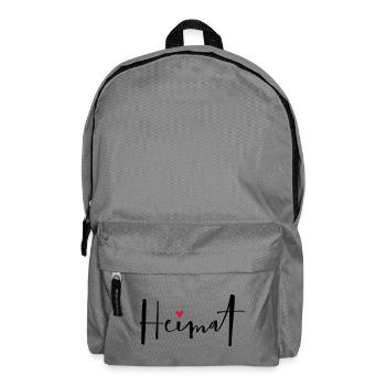 Heimat I Zuhause Daheim Herz Geschenk - Rucksack - Mittelgrau - Vorne