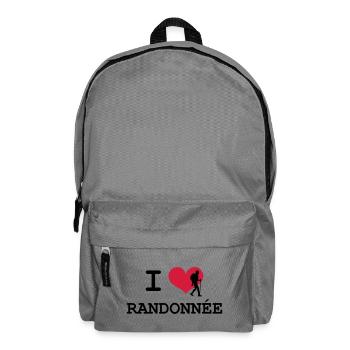 I Love Randonnée - Sac à dos - gris éléphant - Devant