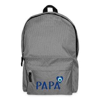 Papa mit Nazar Luftballon - Rucksack - Mittelgrau - Vorne